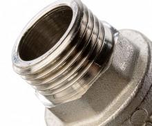 Кран шаровой полнопроходной STOUT - 1/2" (НР/ВР, PN40, Tmax 150°С, ручка-рычаг черная) SVB-0003-000015